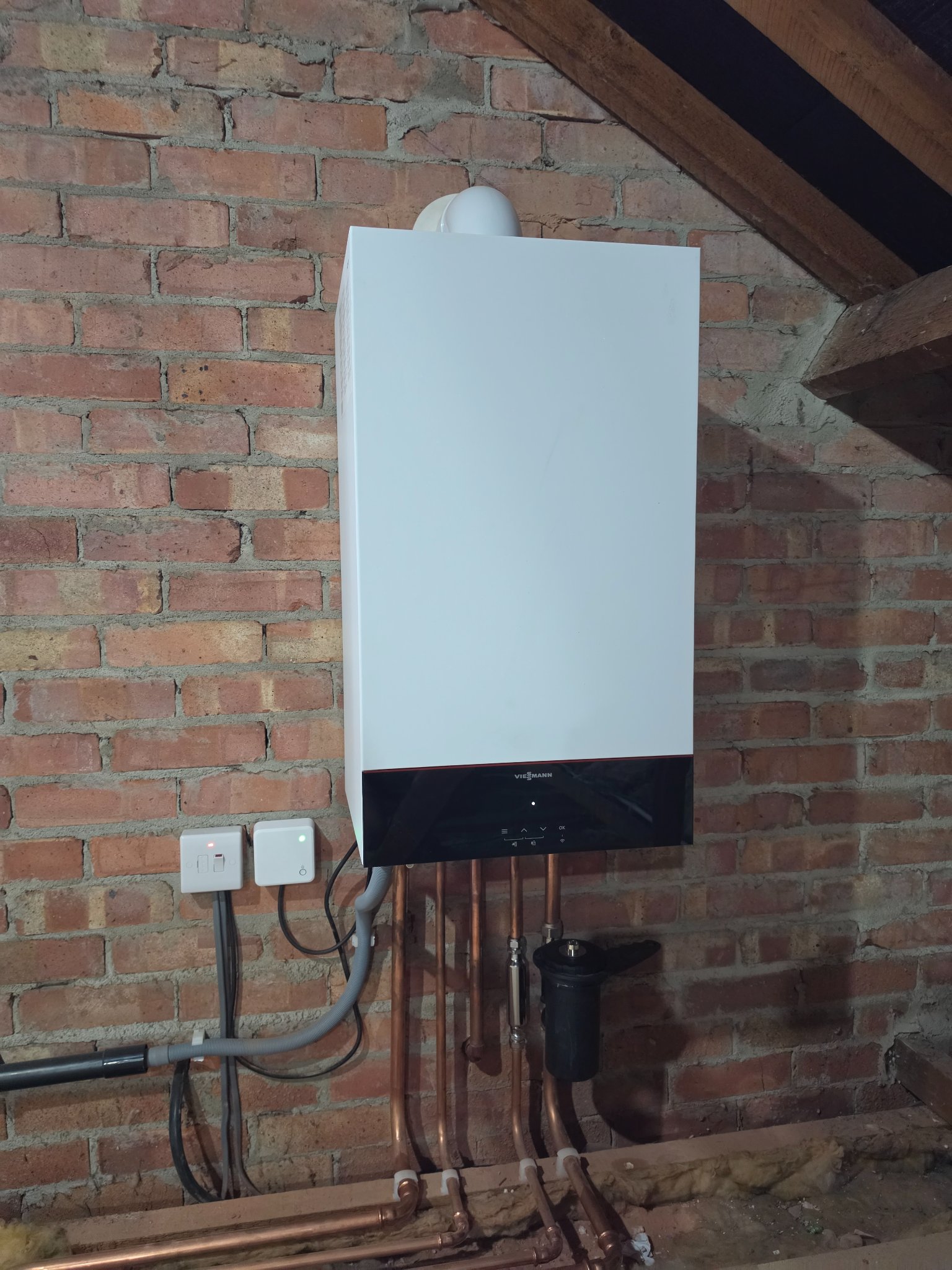 Heating system conversion work at a property in Burnham-on-Sea